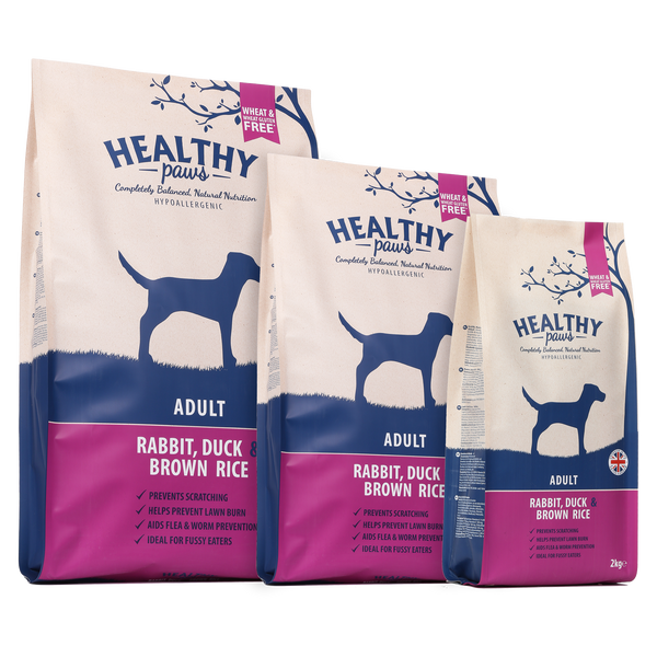 Rabbit Duck Brown Rice Adult Healthy Paws