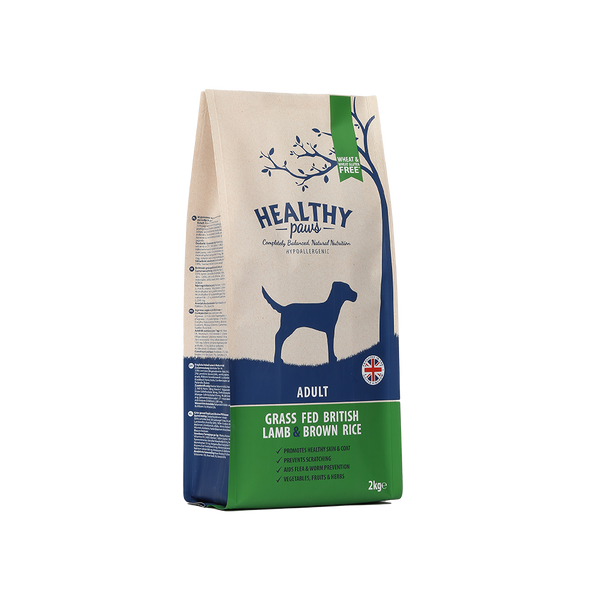 2kg Grass Fed British Lamb & Brown Rice (Adult)