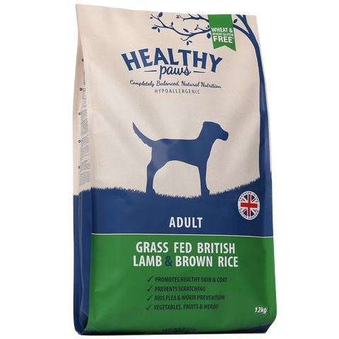 12kg Grass Fed British Lamb & Brown Rice (Adult)