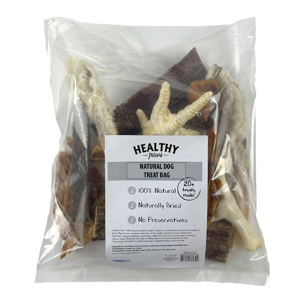 Healthy Paws Natural Dog Treat Bag  20+ pcs